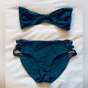 Mikoh Bandeau Bikini Set - L